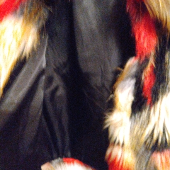Lanshifel Colorful Faux Fur Jacket - Picture 3 of 5